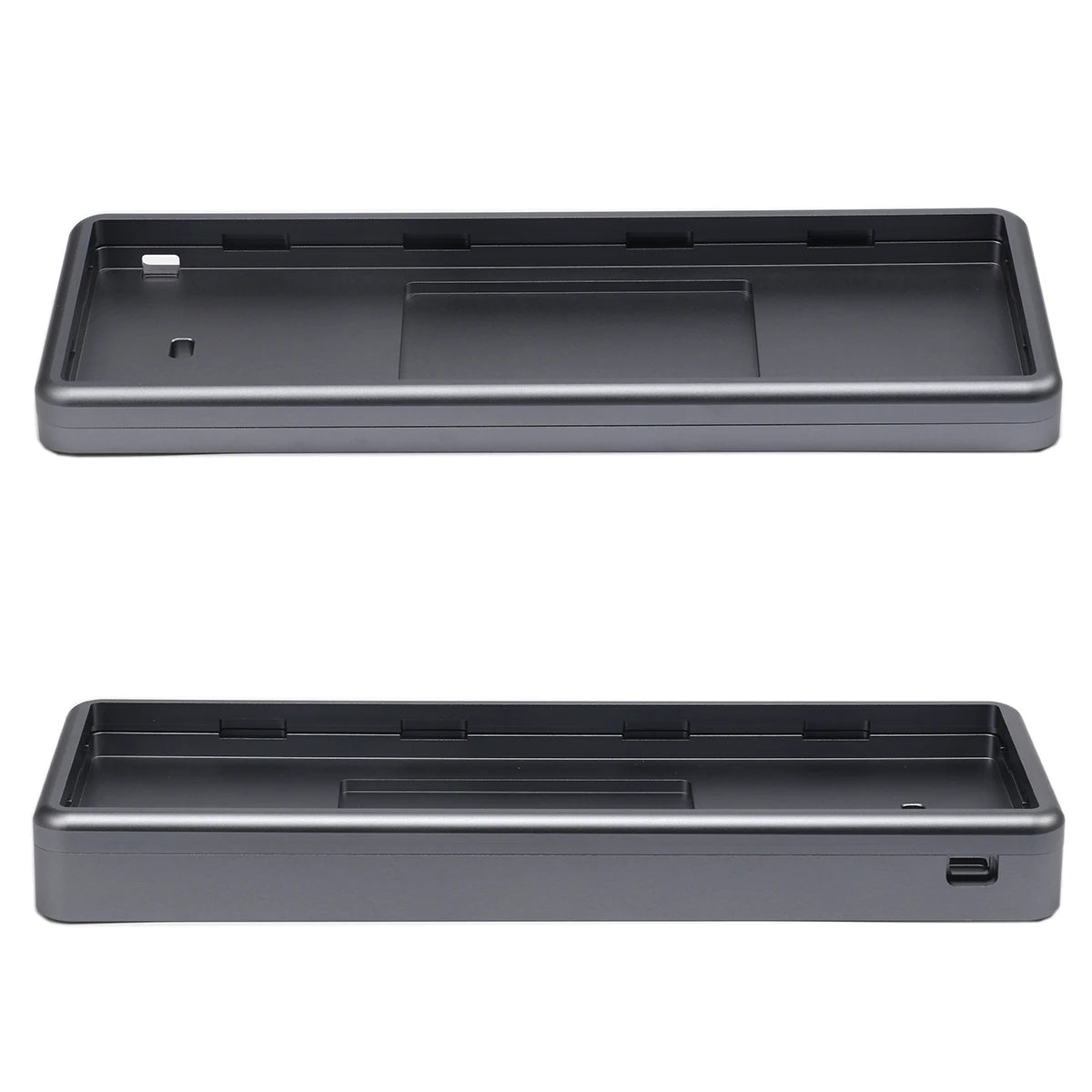 Case Aluminium 60% Noir Gris Blanc - Vue de dos